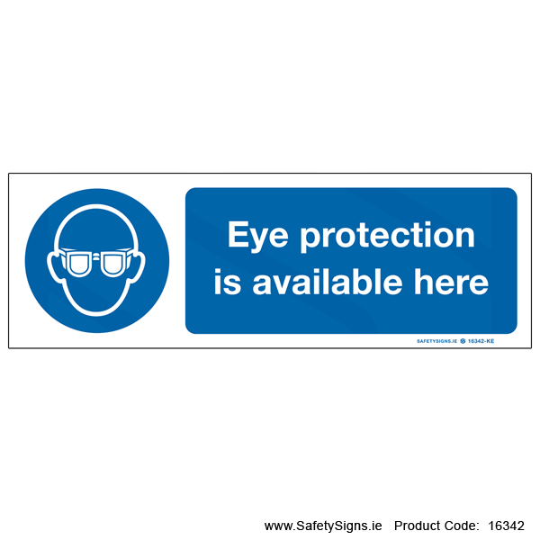 Eye Protection Available Here - 16342