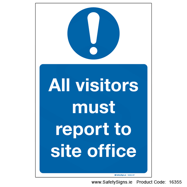 Visitors Report to Site Office - 16355