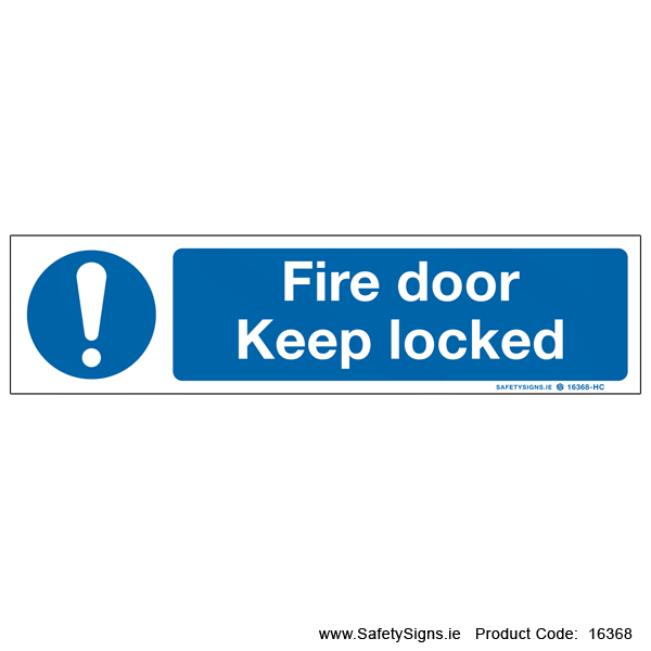 Fire Door Keep Locked - 16368
