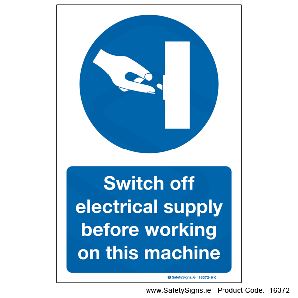 Switch Off Electrical Supply - 16372