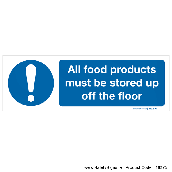 Store Food up off Floor - 16375