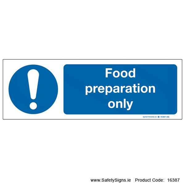Food Preparation Only - 16387
