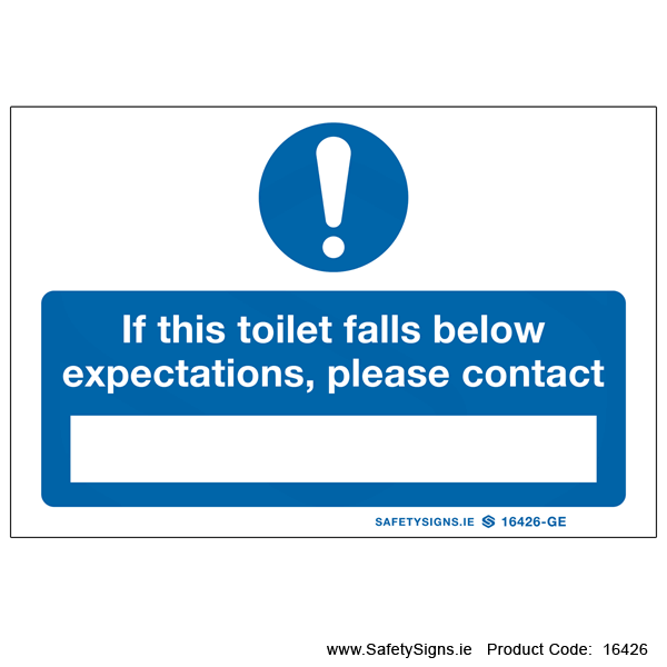Toilet Falls Below Expectations - 16426