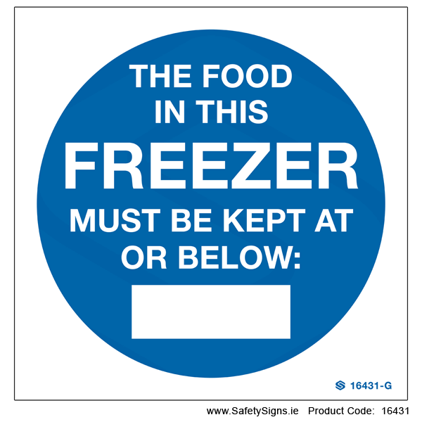 Freezer Temperature - 16431