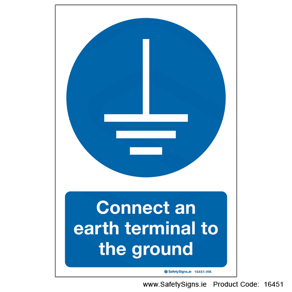 Connect Earth Terminal to Ground - 16451