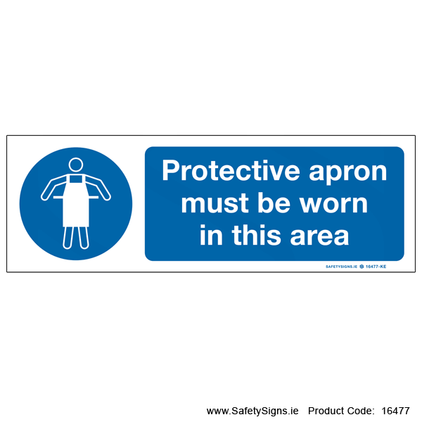 Protective Apron must be Worn - 16477
