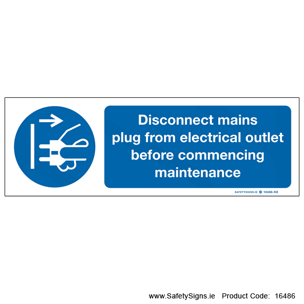 Disconnect Mains Plug - 16486