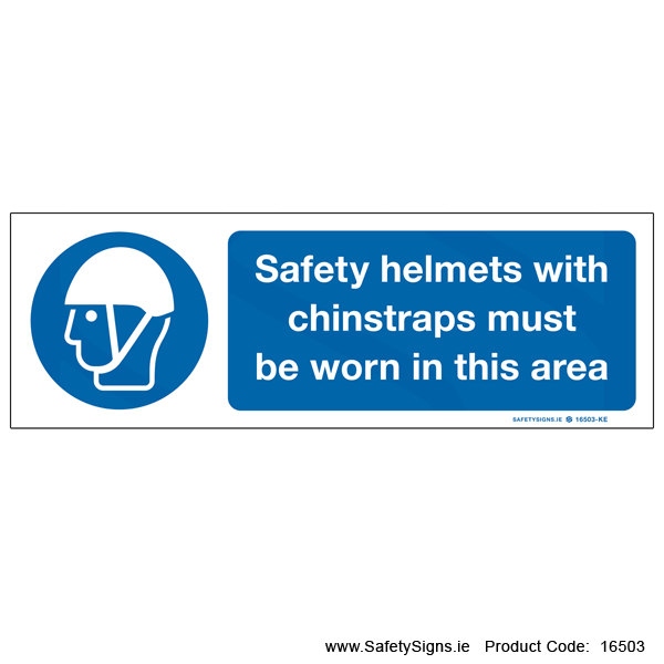 Safety Helmets with Chinstraps - 16503