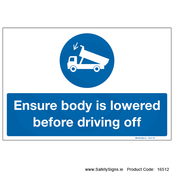Ensure Body is Lowered - 16512
