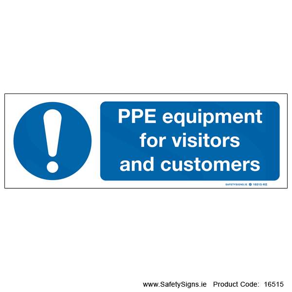 PPE for Visitors and Customers - 16515
