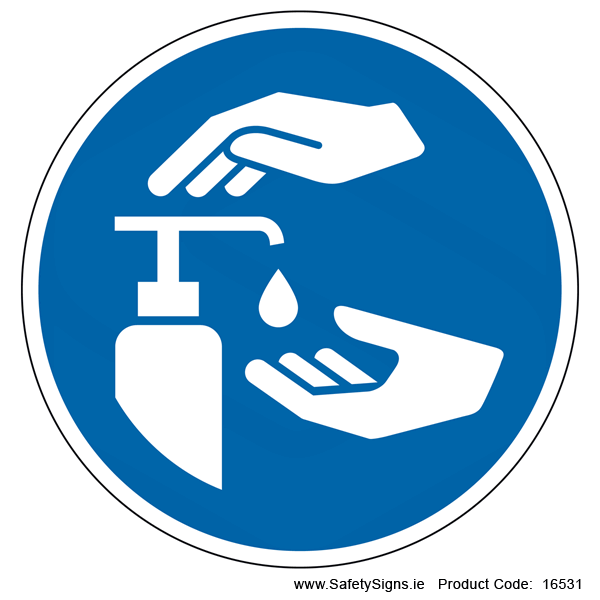 Use Hand Sanitiser (Circular) - 16531