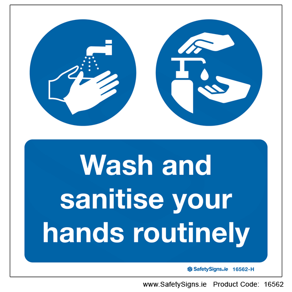 Wash and Sanitise Your Hands - 16562