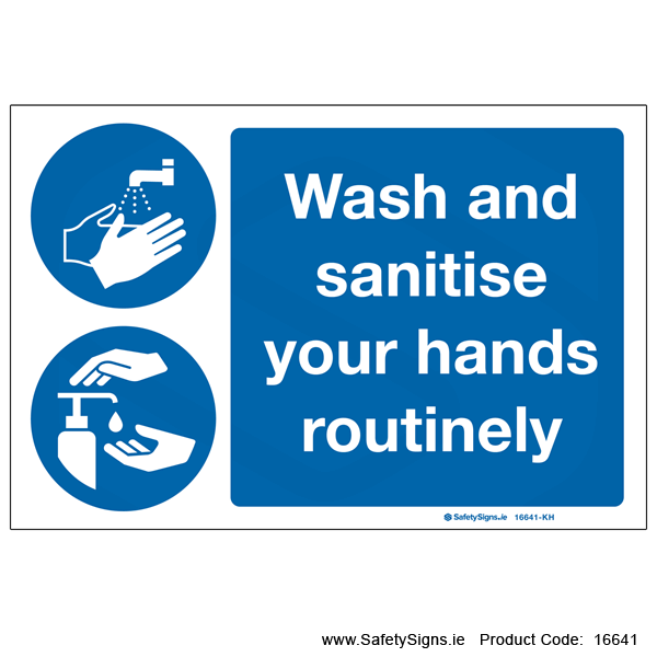 Wash and Sanitise Hands - 16641