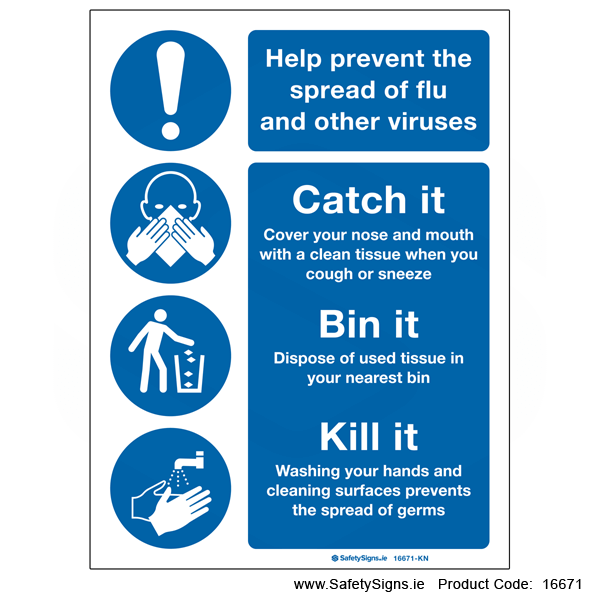 Prevent Spread of Flu and Viruses - 16671