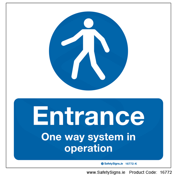Entrance - One Way System - 16772