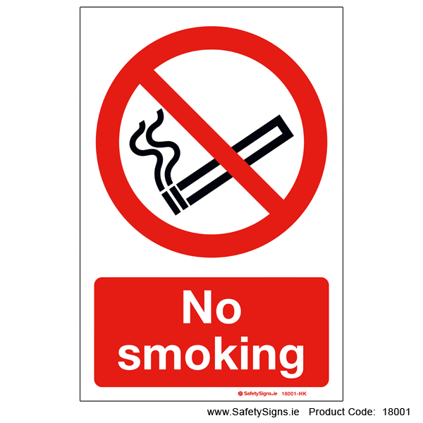 No Smoking - 18001