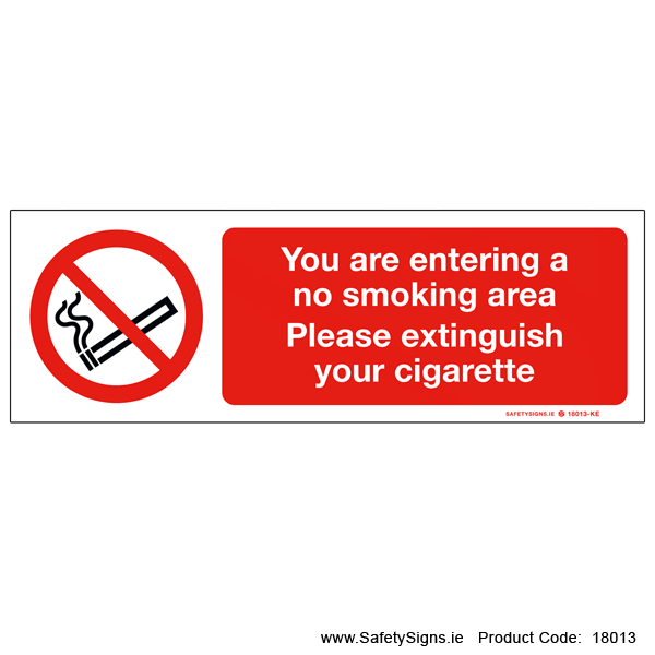 Entering No Smoking Area - 18013