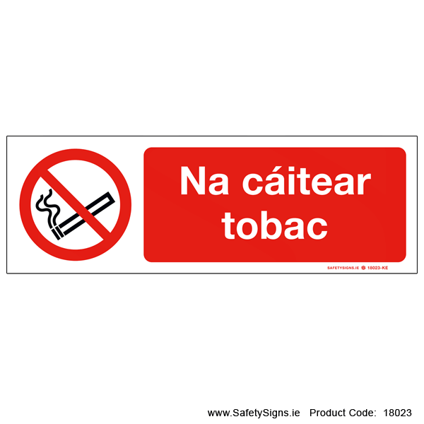Irish No Smoking - 18023