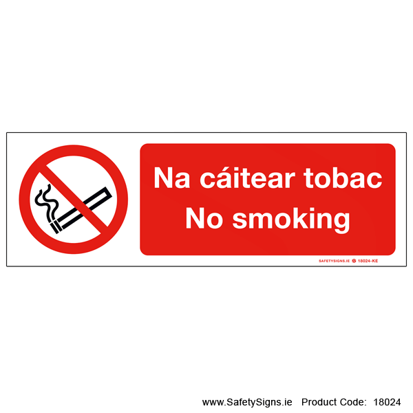 Bilingual No Smoking - 18024