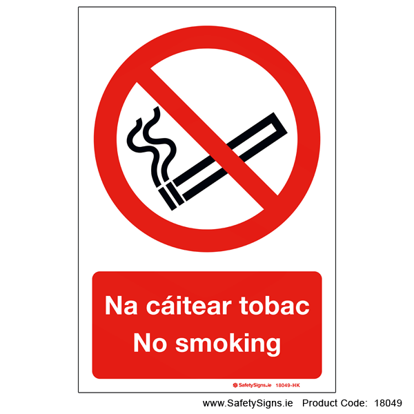 Bilingual No Smoking - 18049