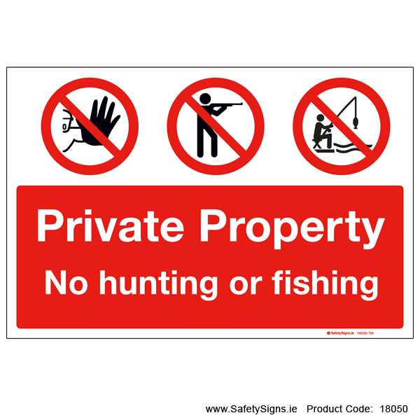 No Hunting or Fishing - 18050