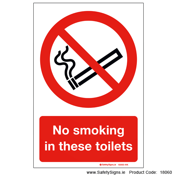 No Smoking in these Toilets - 18060