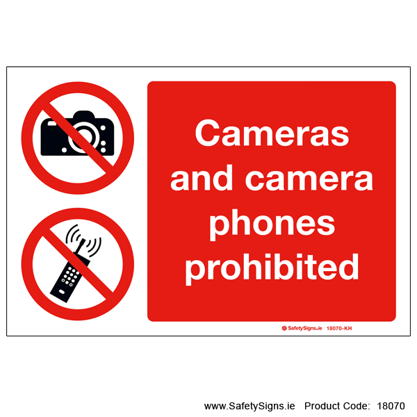 Cameras Prohibited - 18070