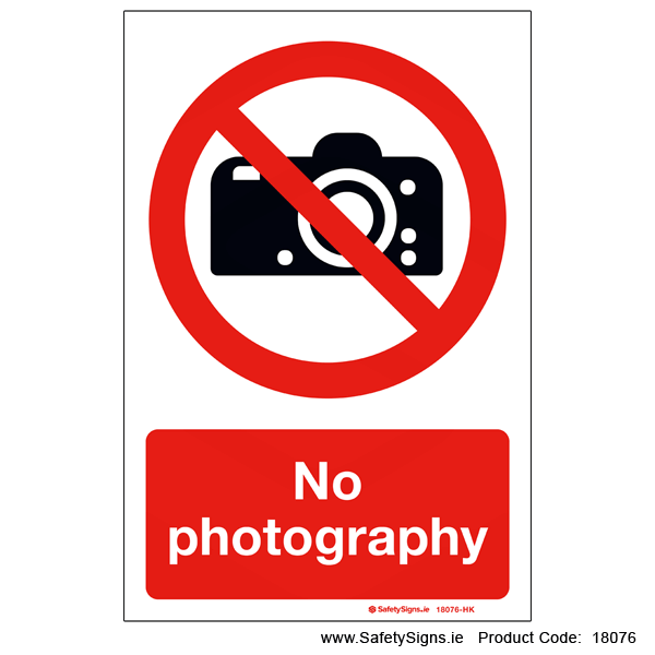 No Photography - 18076