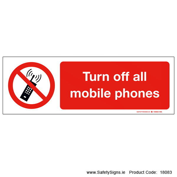 Turn off all Mobile Phones - 18083