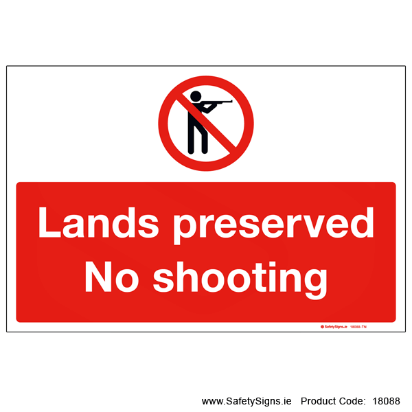 Lands Preserved - No Shooting - 18088