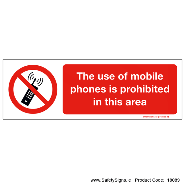 Mobile Phones Prohibited - 18089