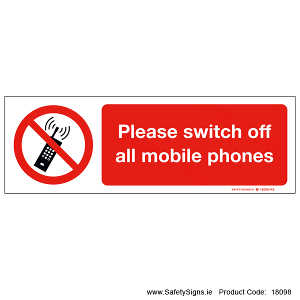 Please Switch off all Mobile Phones - 18098