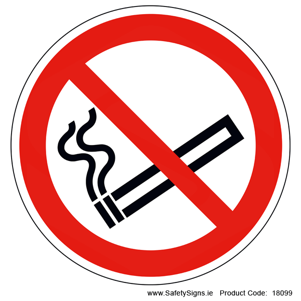 No Smoking (Circular) - 18099