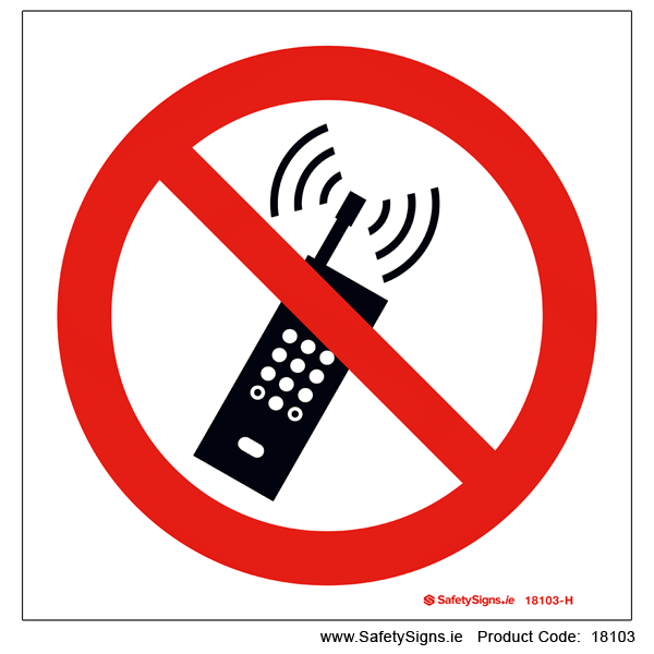 Do not use Mobile Phones - 18103