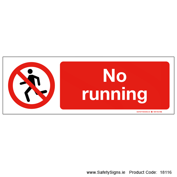 No Running - 18116