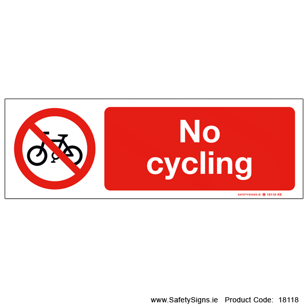No Cycling - 18118