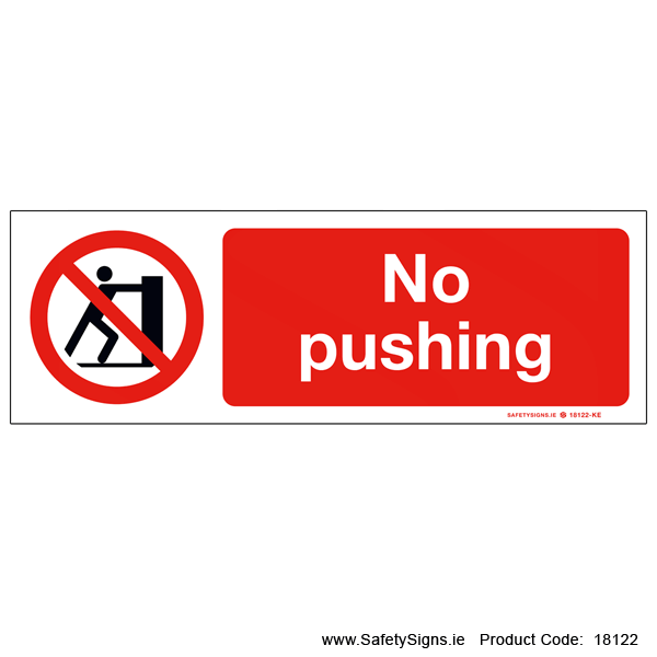No Pushing - 18122