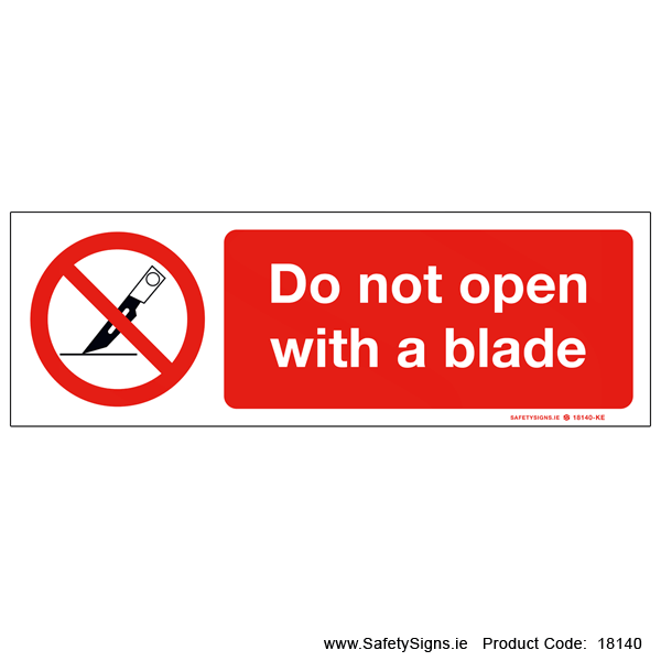 Do not Open with Blade - 18140
