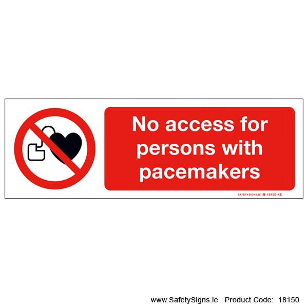 No Access for Persons with Pacemakers - 18150