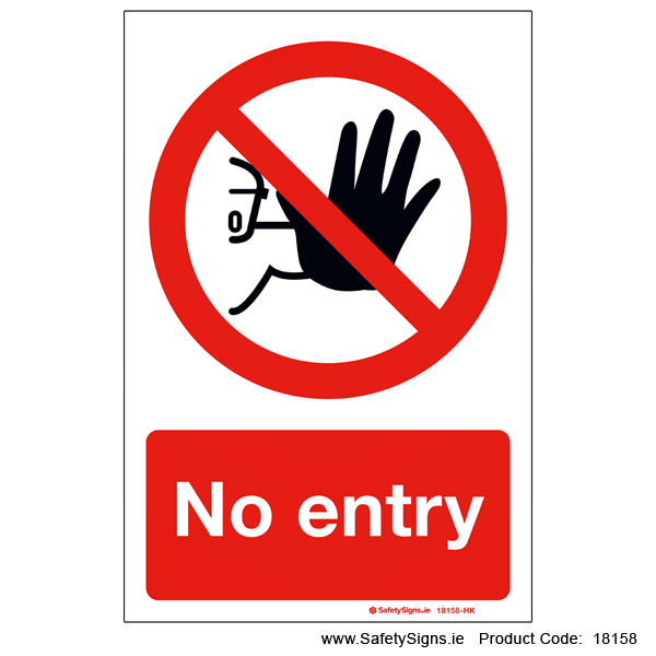 No Entry - 18158