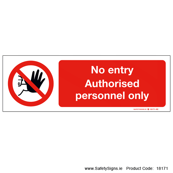 No Entry - 18171