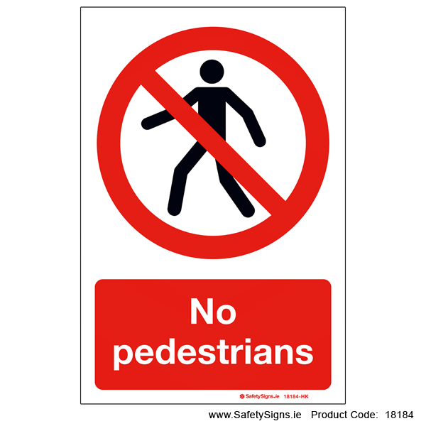 No Pedestrians - 18184