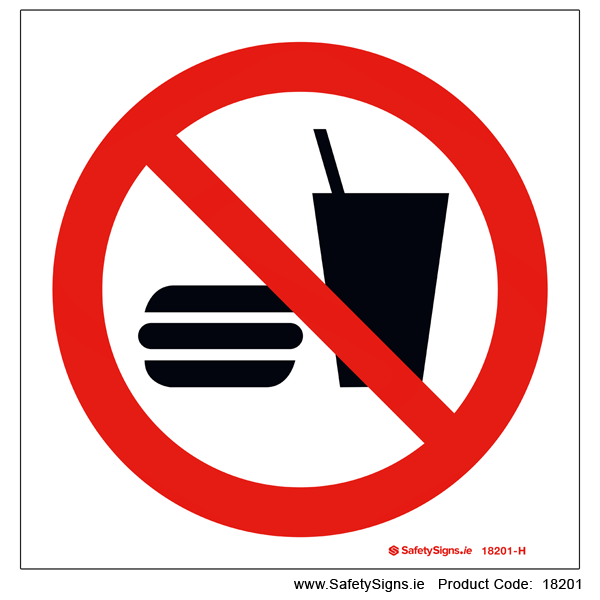 No Eating or Drinking - 18201