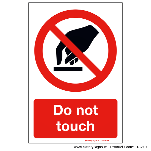 Do not Touch - 18219