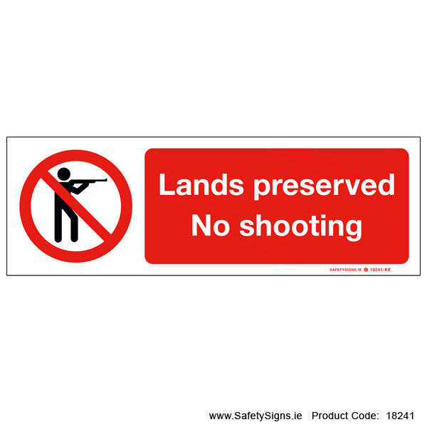 Lands Preserved - No Shooting - 18241