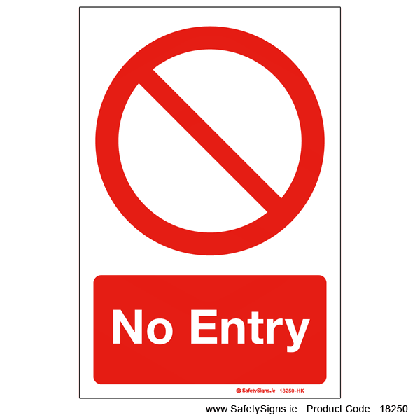 No Entry - 18250