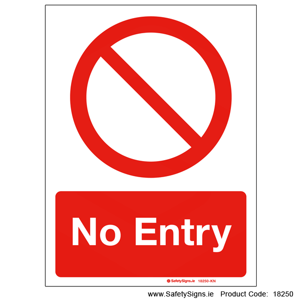 No Entry - 18250