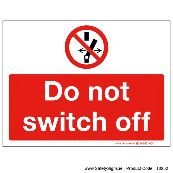 Do not Switch off - 18252