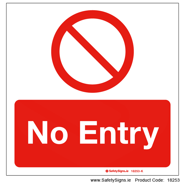 No Entry - 18253