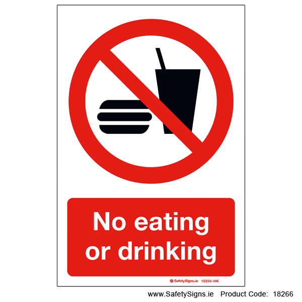 No Eating or Drinking - 18266